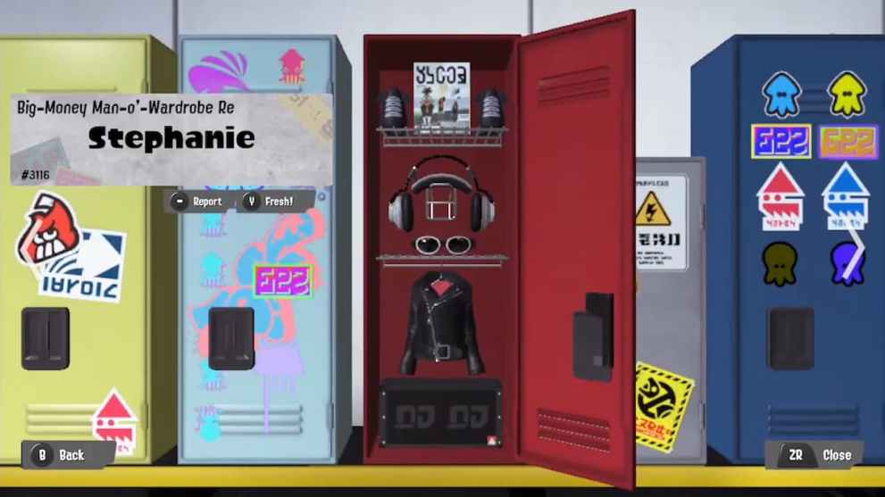 Decorating Lockers in Splatoon 3