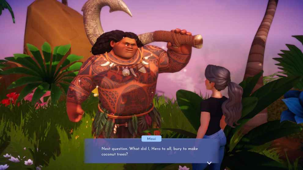 Maui's test in Disney Dreamlight Valley