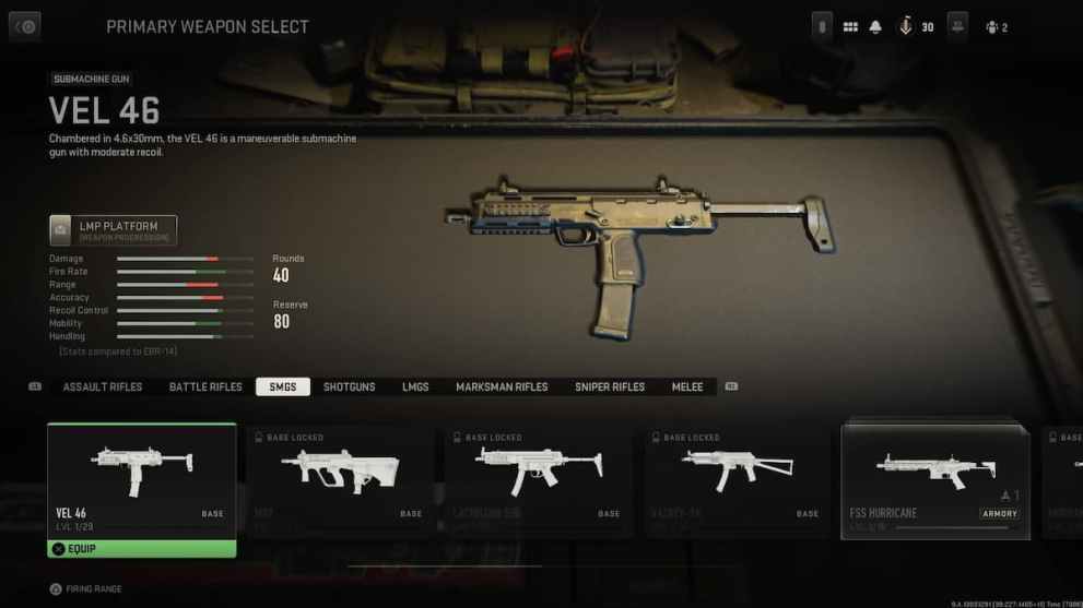 Vel 46 SMG in Modern Warfare 2