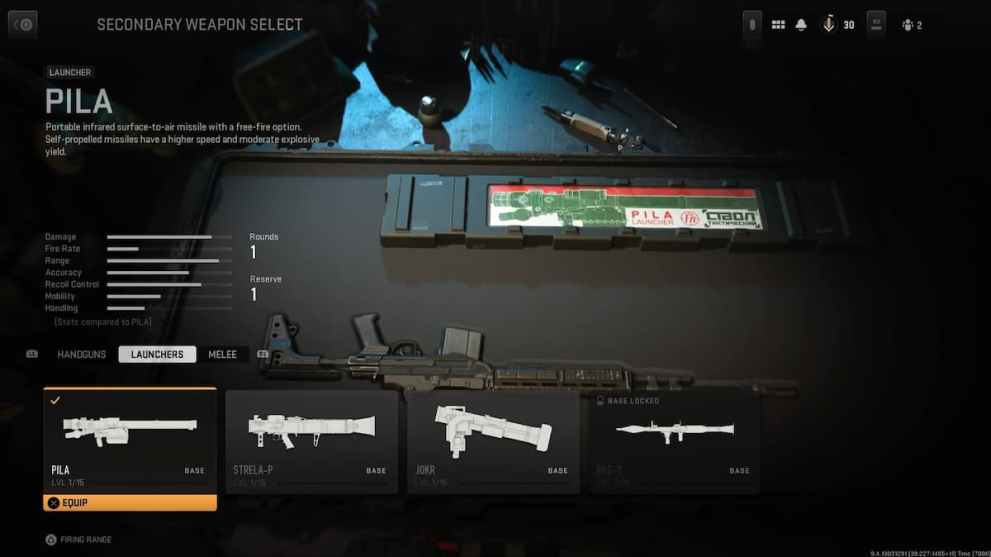 PILA Launcher in Modern Warfare 2