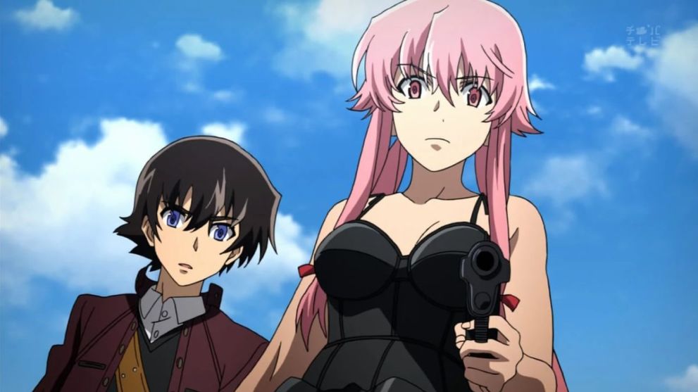 Yuno and Yukiteru from Future Diary