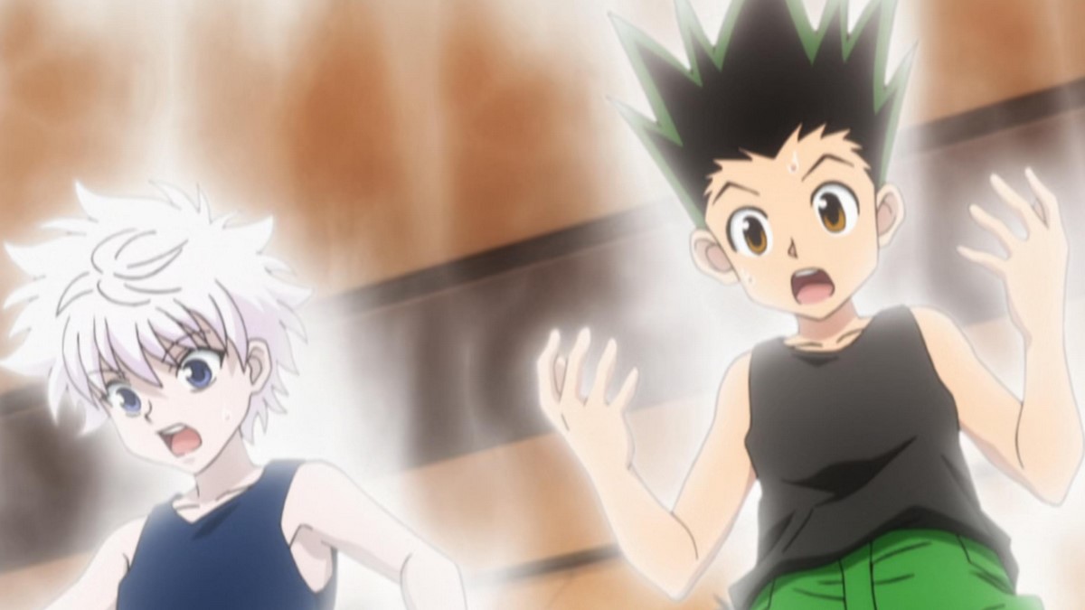 Gon and Killua with Glowing Aura