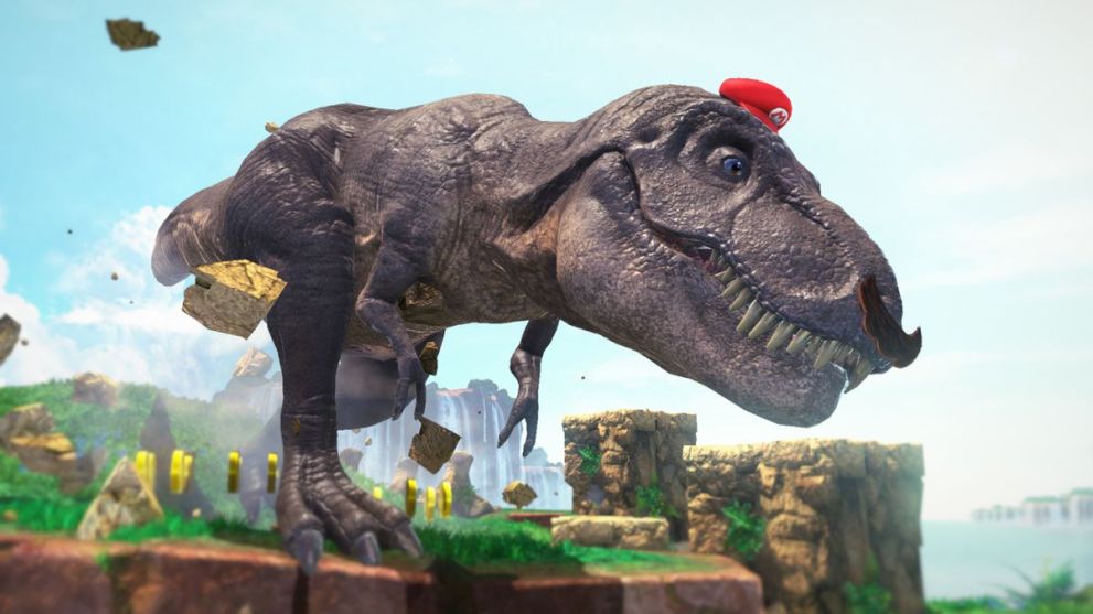 mario odyssey t-rex