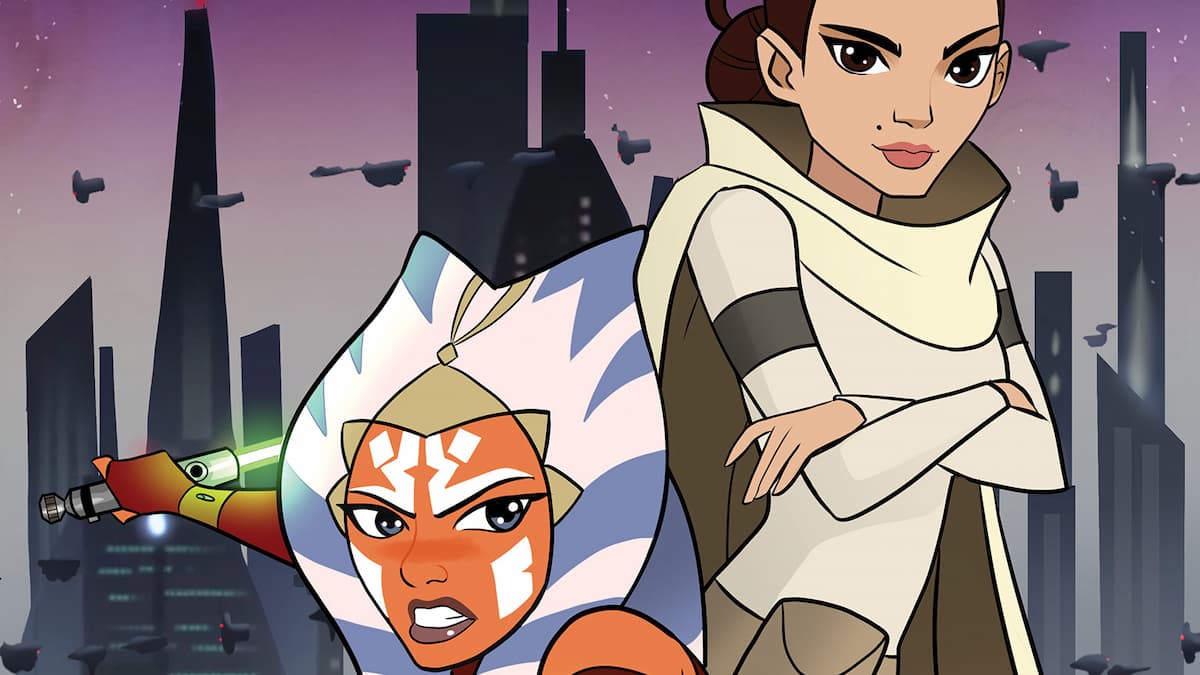 animated Padme and Ahsoka on Coruscant