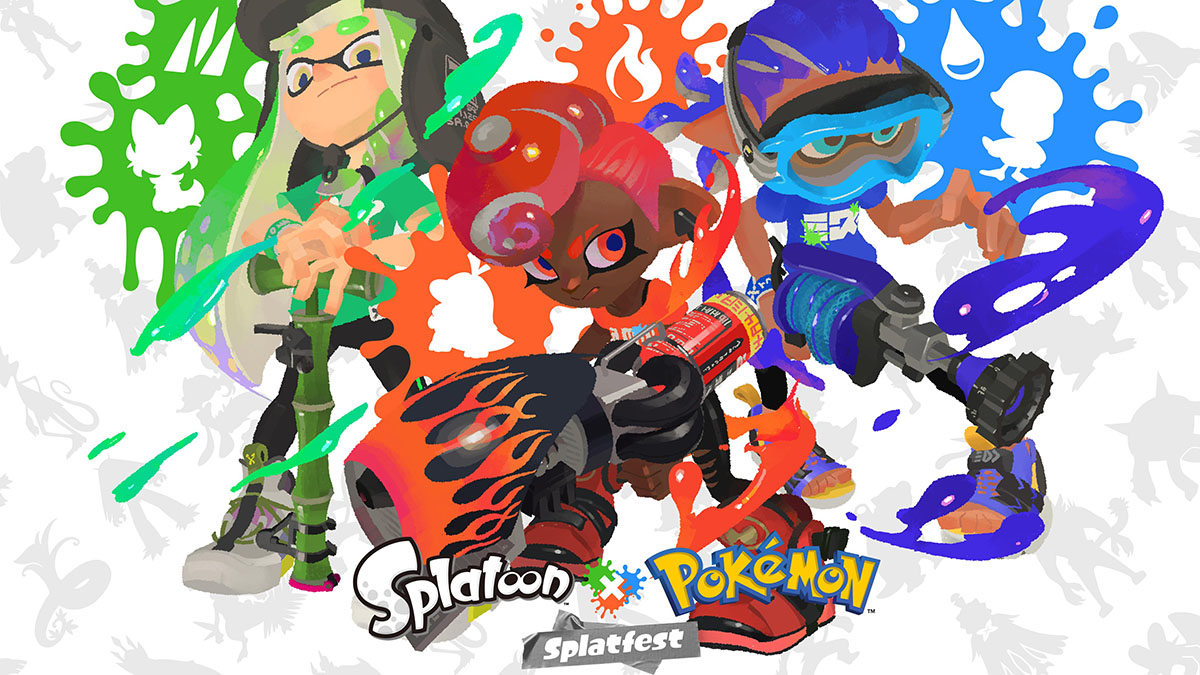 Pokemon Splatoon Splatfest