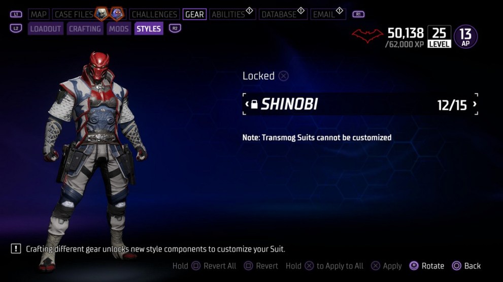 Red Hood Gotham Knights Shinobi