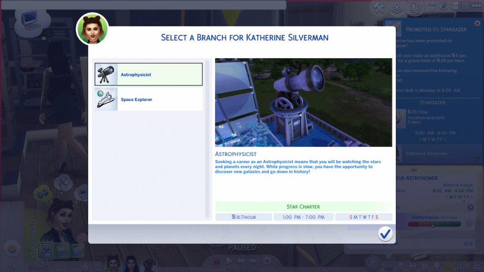 Sims career mod