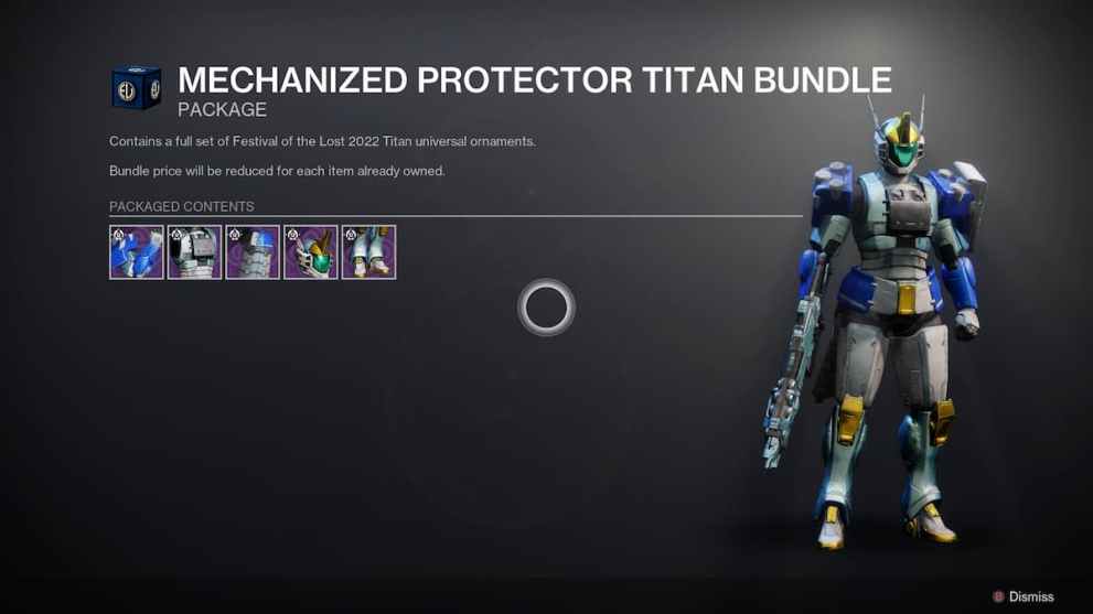 estiny 2: Festival of the Lost 2022 Titan Bundle