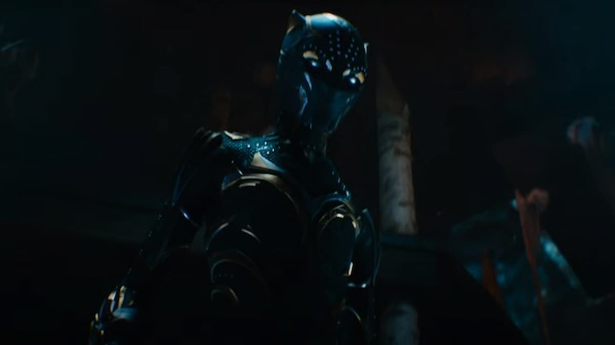 shuri as black panther in black panther wakanda forever