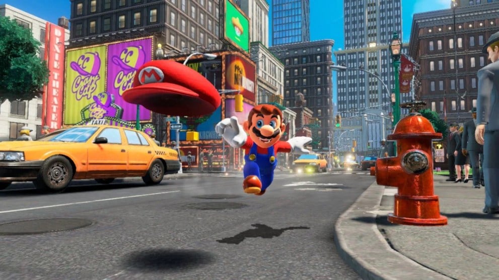 super mario odyssey hat throw new donk city