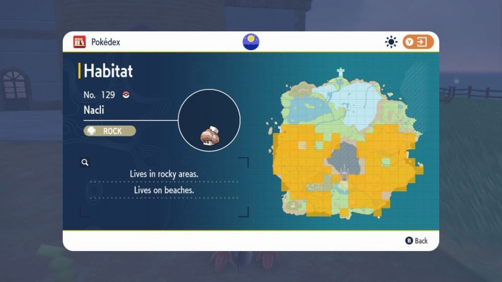 Nacli's location in Pokemon Scarlet & Violet