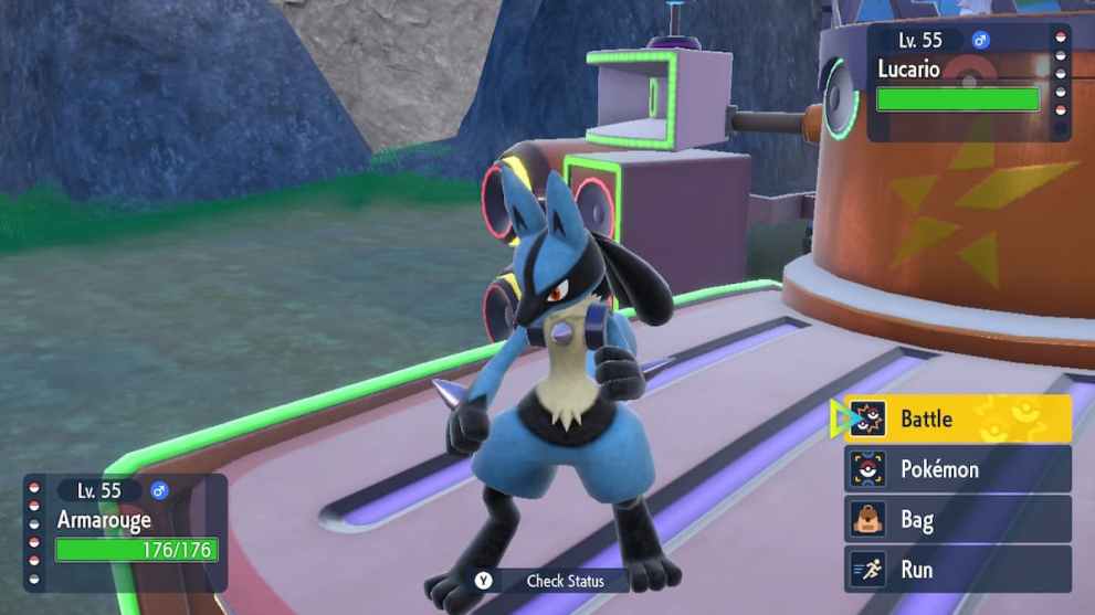 Lucario in Pokemon Scarlet and Violet