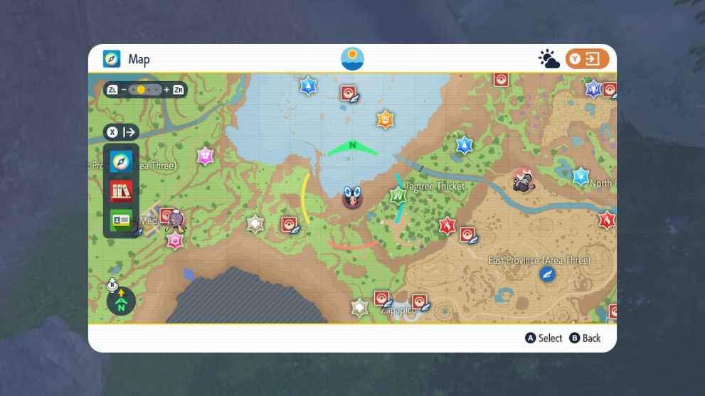 Glaseado Mountain/Tagtree Thicket Location in Pokemon Scarlet and Violet