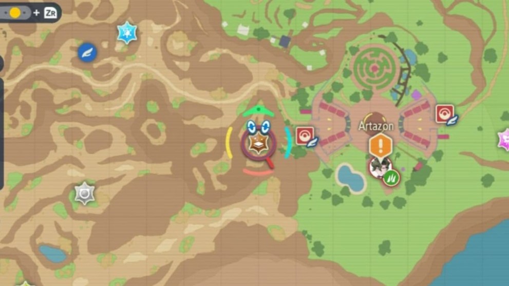 Ground Tera Raid Map Symbol