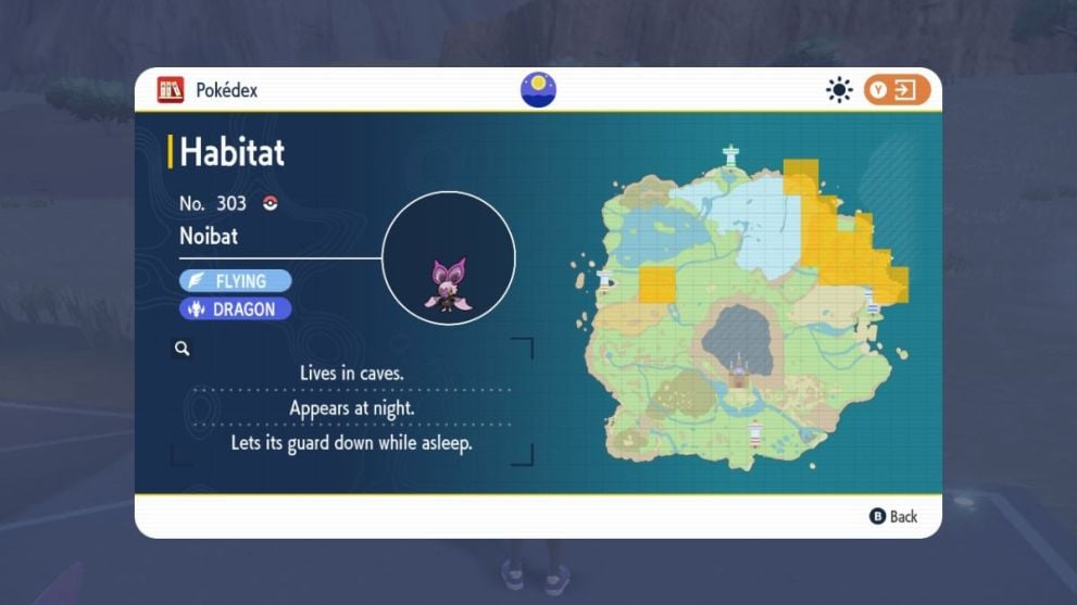 Noibat location in Pokemon Scarlet & Violet