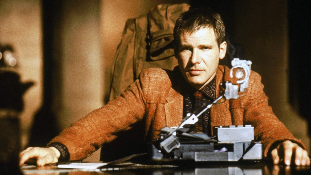 Blade Runner's Harrison Ford as Rick Deckard