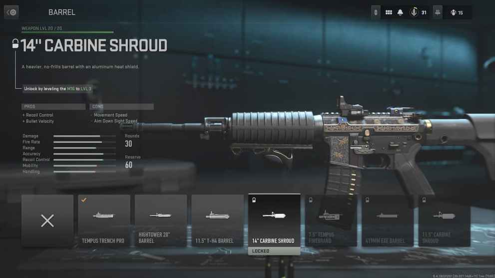 CoD MW2 M16 Attachment