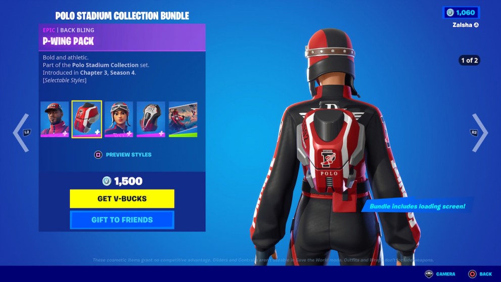 P-Wing Pack Back Bling