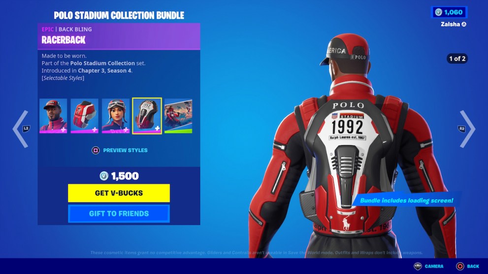 Racerback Back Bling