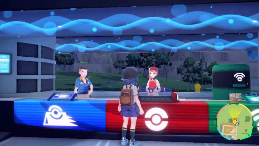 poke center in pokemon scarlet and violet