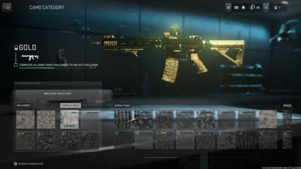 Gold Camo in Modern Warfare 2