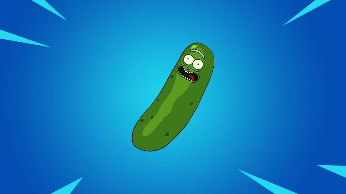 Fortnite Pickle Rick back bling