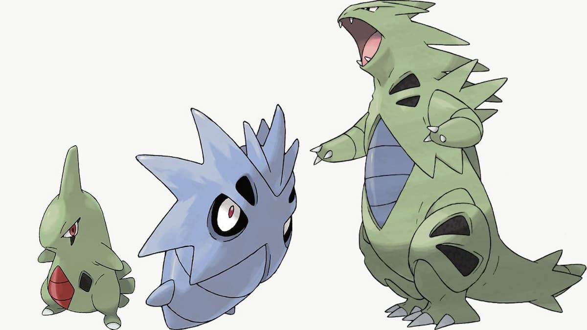 Larvitar, Pupitar, and Tyranitar