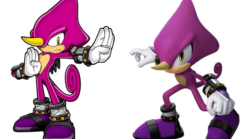 Espio the Chameleon from the Sonic franchise