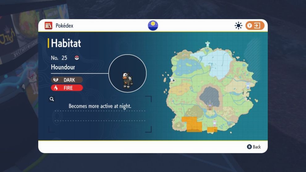 Houndour location in Pokemon Scarlet & Violet