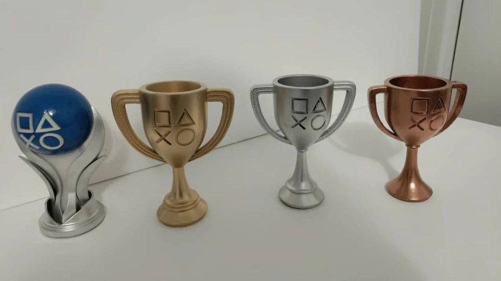 3D Printed PlayStation Trophies