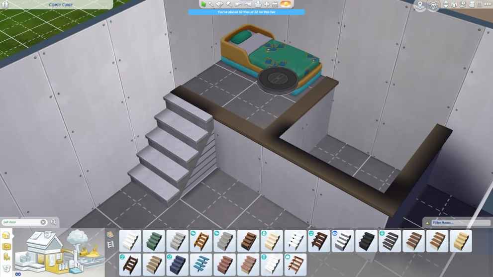 Add a bed and stairs so your toddler can reach it.