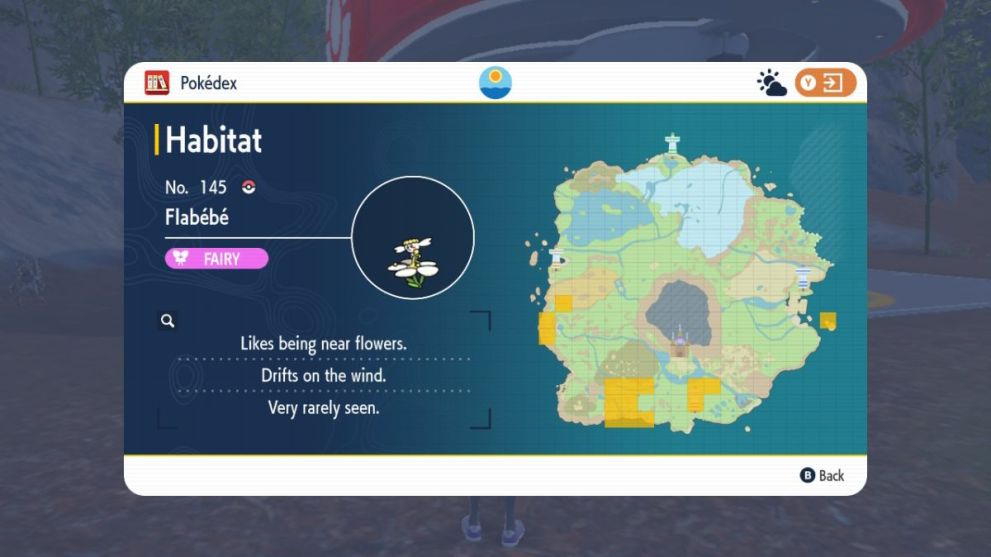 Flabebe's location in Pokemon Scarlet & Violet