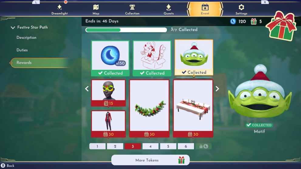 Toy Story Alien Motif in Festive Star Path 