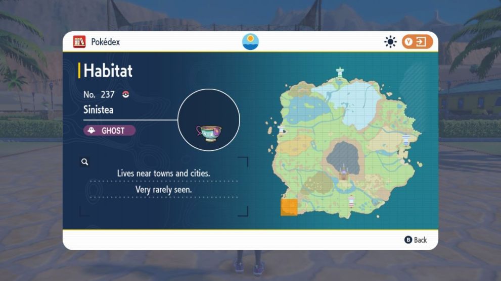 Sinistea location in Pokemon Scarlet & Violet