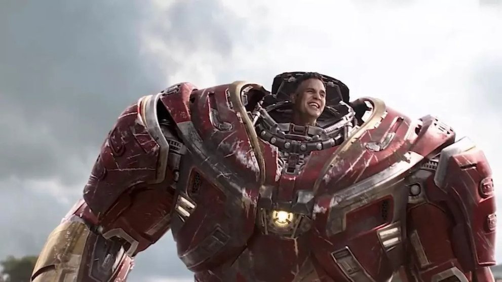 Bruce Banner in Hulkbuster Armor