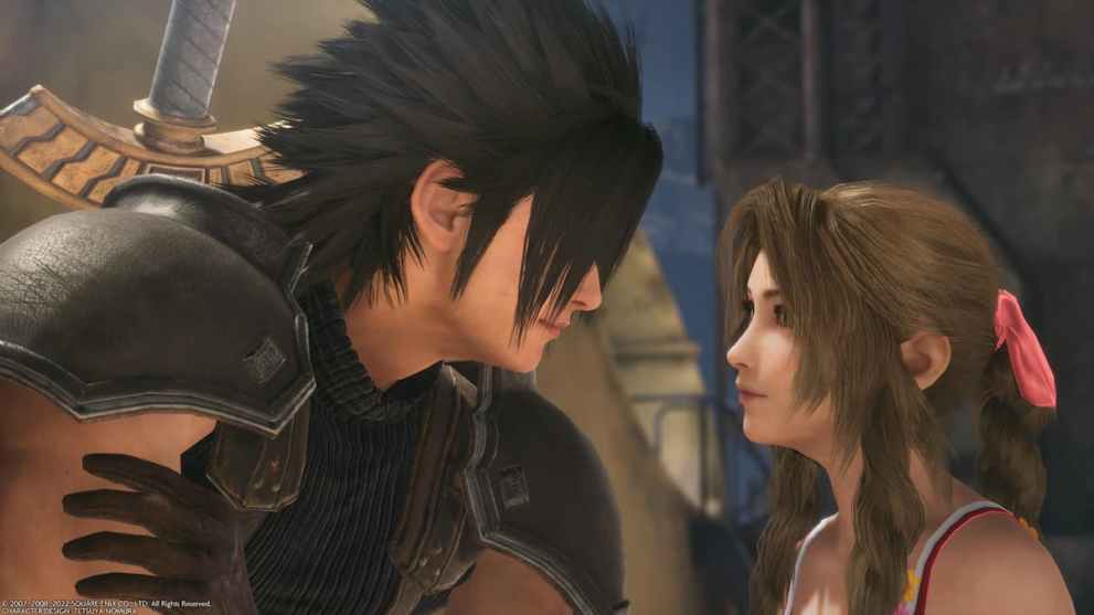 zack and aerith in crisis core