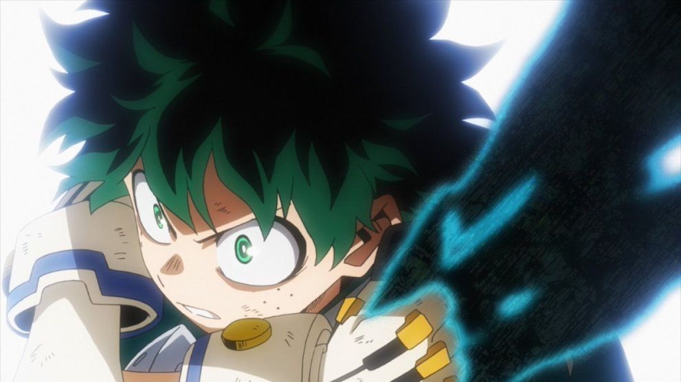 Deku using Black Whip