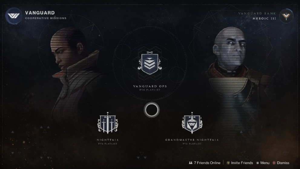 Destiny 2 Vanguard Director Screen