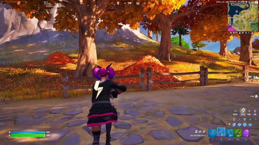 Where To Find Leaf Piles and Bushes in Fortnite