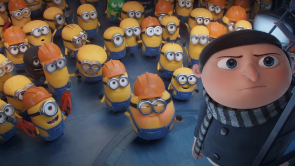 Steve Carrell as Gru on Minions: The Rise of Gru