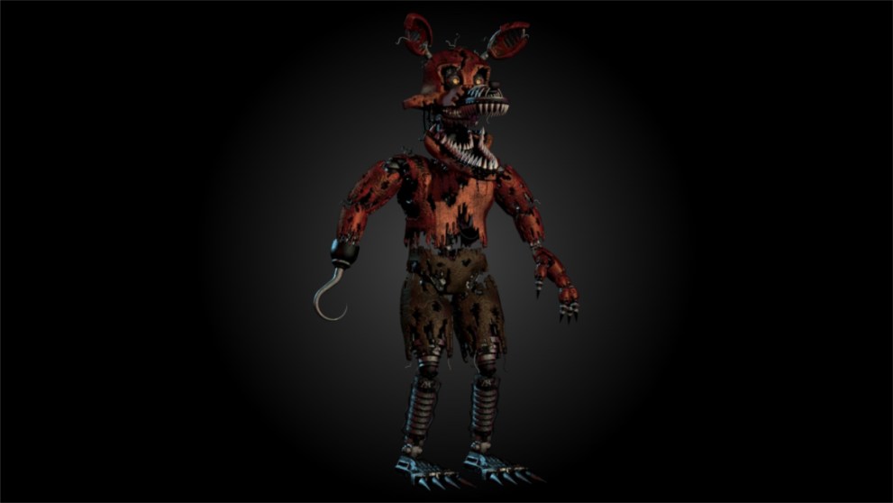 Nightmare Foxy in FNAF 4