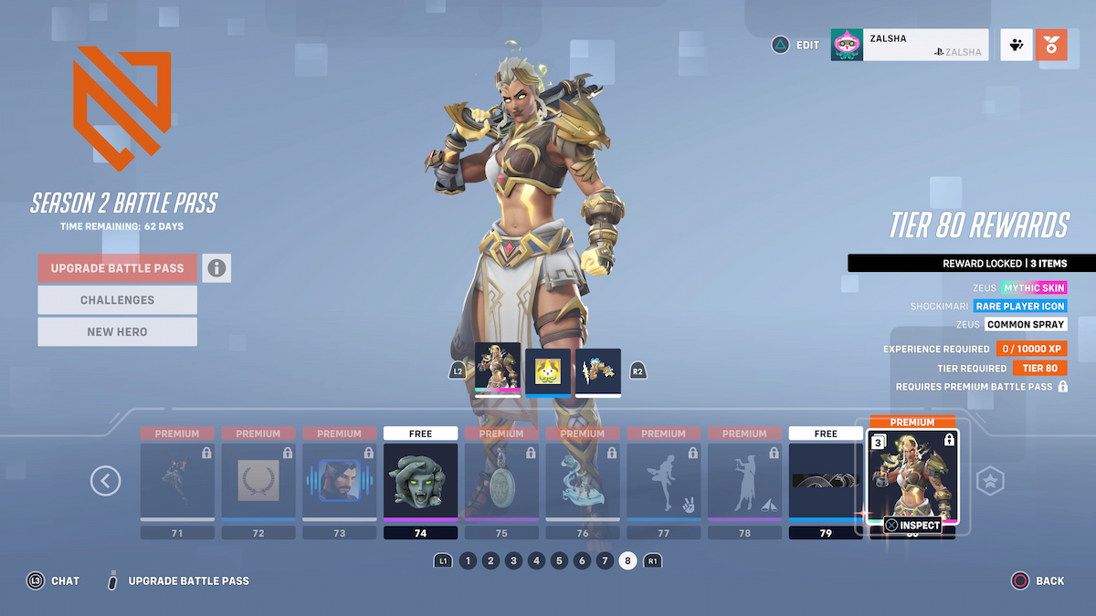 How to Get Zeus Mythic Junker Queen Skin in Overwatch 2