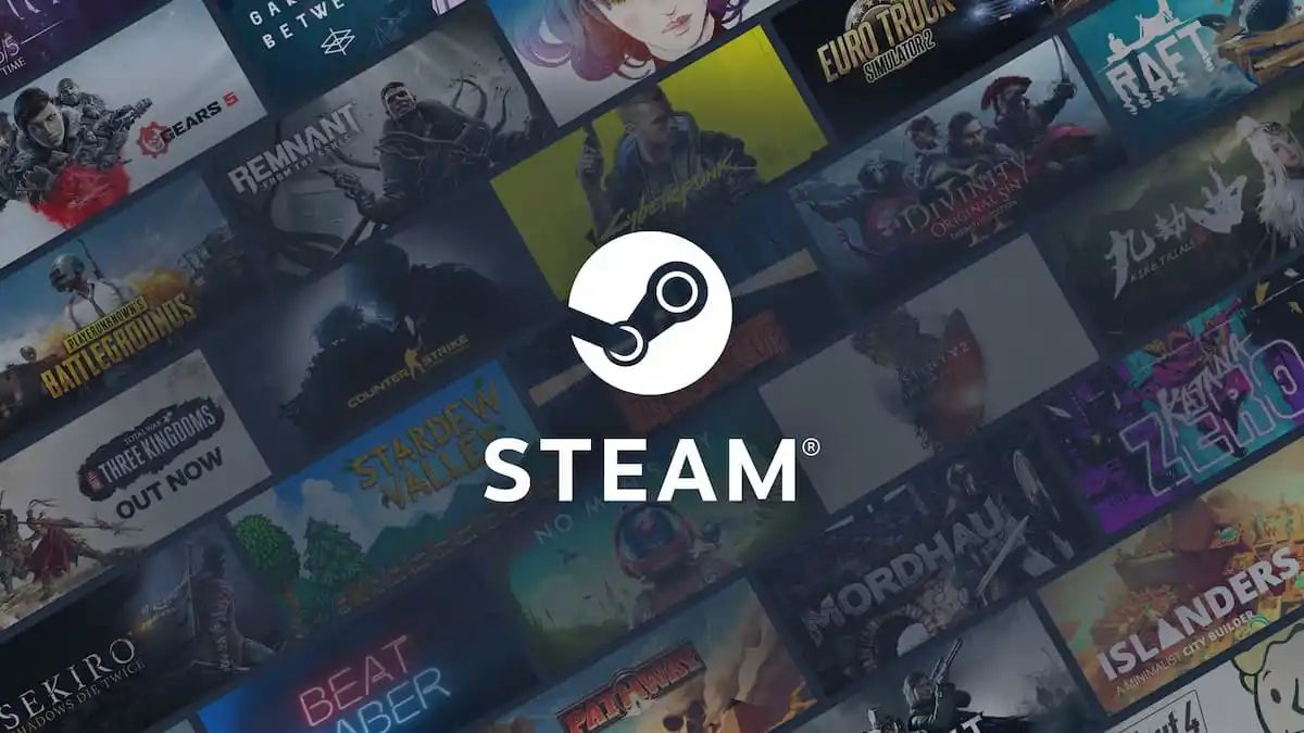 Steam logo wallpaper