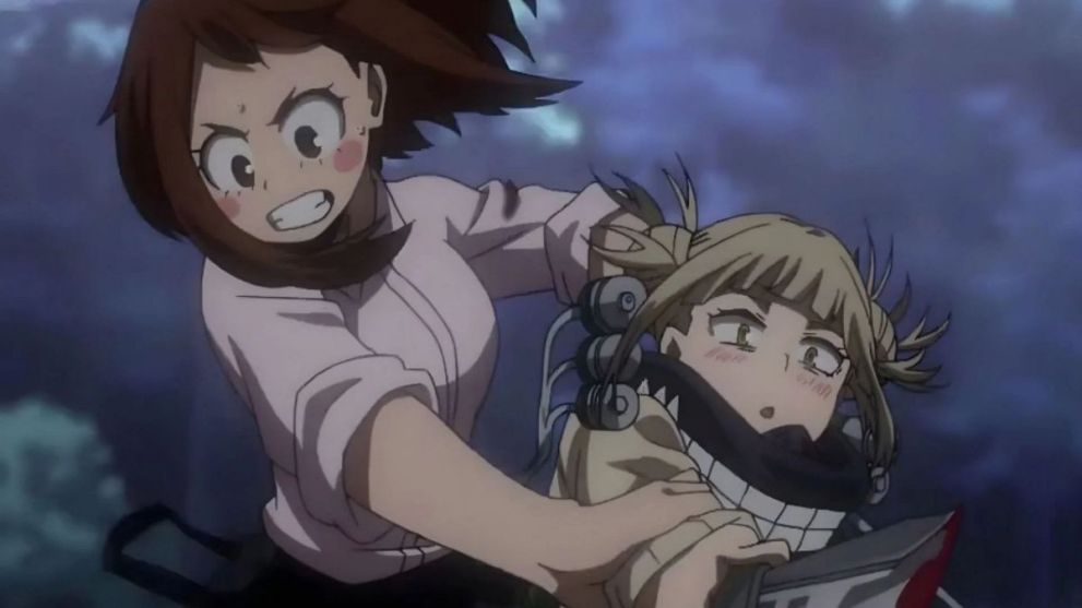 Uraraka vs Toga in My Hero Academia