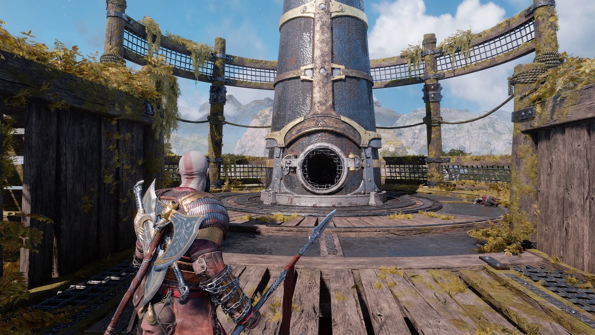 modvitners mining rig in svartalfheim in god of war ragnarok