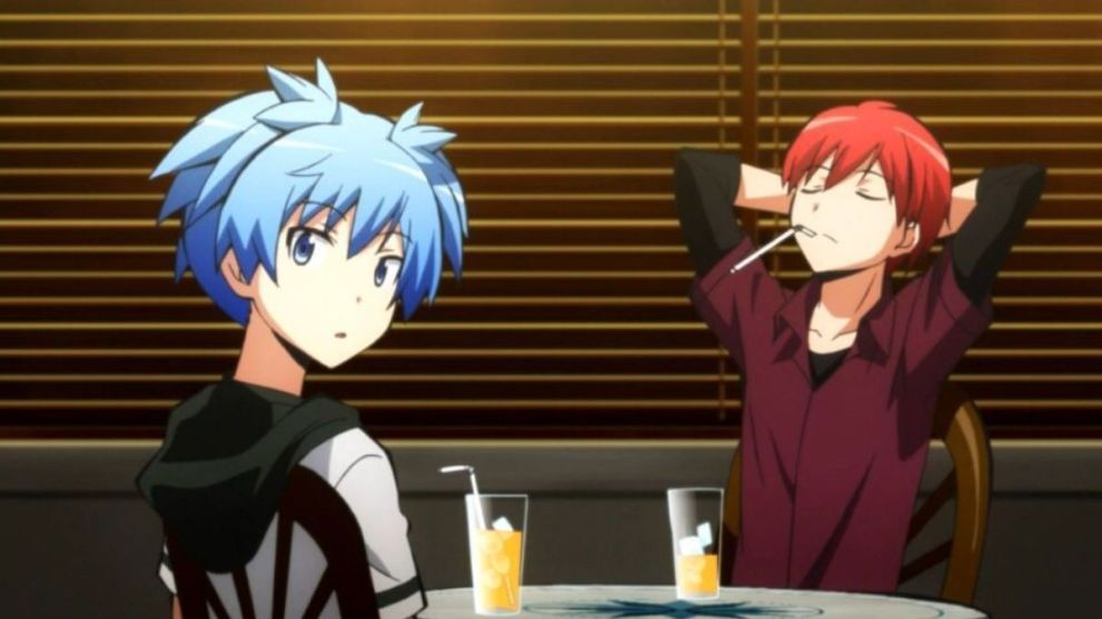 Karma and Nagisa from Assassination Classroom