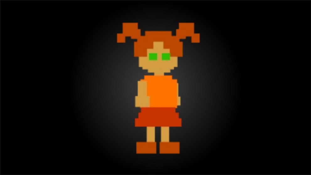 Pigtailed girl in FNAF 4