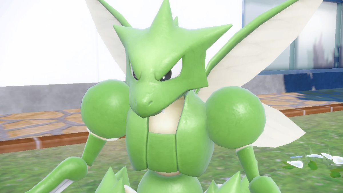 Scyther in Pokemon Scarlet & Violet.