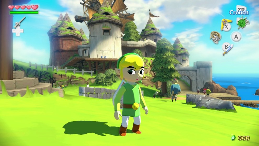 wind waker hd link windfall island