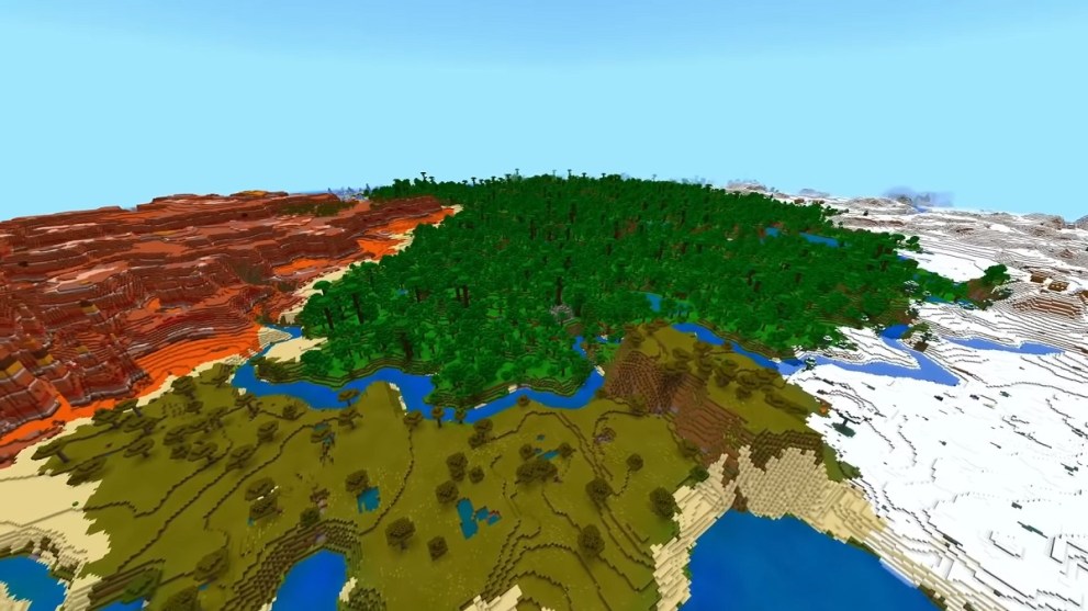 Melting Pot of Biomes Minecraft seeds